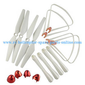 Syma X8SW X8SC X8SW-D RC quadcopter spare parts caps of blades + main blades + protection frame set + undercarriage