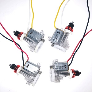 Syma X8SW X8SC X8SW-D RC quadcopter spare parts motor deck and main gear with main motors (Yellow-White + Red-Black wire) 4pcs - Click Image to Close