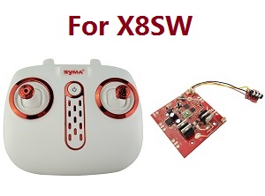 Syma X8SW X8SC X8SW-D RC quadcopter spare parts transmitter + PCB board (For X8SW) - Click Image to Close