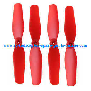 Syma x9 x9s RC fly car quadcopter spare parts main blades (Red) - Click Image to Close