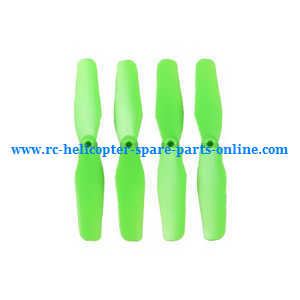 Syma x9 x9s RC fly car quadcopter spare parts main blades (Green) - Click Image to Close