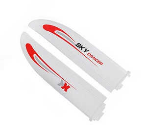 XK A700 RC Airplanes Helicopter spare parts Wings (Red-White) - Click Image to Close