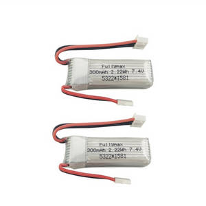 XK A800 RC Airplane Drone spare parts 7.4V 300mAh battery 2pcs - Click Image to Close