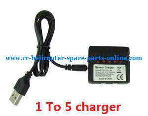 XK K100 RC helicopter spare parts 1 to 5 charger set