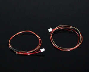 XK K100 RC helicopter spare parts tail motor wire plug 2pcs