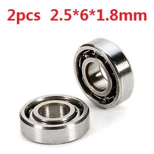 XK K100 RC helicopter spare parts bearing (2.5*6*1.8mm 2pcs) - Click Image to Close