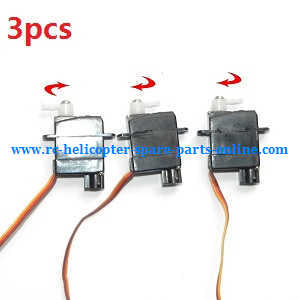 XK K100 RC helicopter spare parts SERVO 3pcs - Click Image to Close