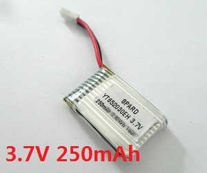 XK K100 RC helicopter spare parts battery 3.7V 250mAh - Click Image to Close