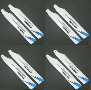 XK K100 RC helicopter spare parts main blades (White-Blue) 8pcs