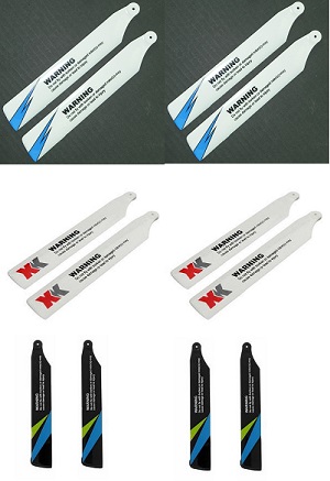 XK K100 RC helicopter spare parts main blades 12pcs