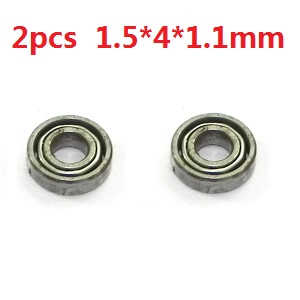 XK K110 K110S Wltoys WL RC helicopter spare parts bearing (1.5*4*1.1mm 2pcs) - Click Image to Close