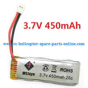 XK K110 K110S Wltoys WL RC helicopter spare parts battery 3.7V 450mAh - Click Image to Close