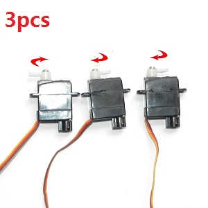 XK K110 K110S Wltoys WL RC helicopter spare parts SERVO 3pcs - Click Image to Close