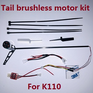 XK K110 K110S Wltoys WL RC helicopter spare parts upgrade tail brushless motor kit - Click Image to Close