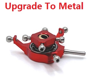 WLtoys WL V966 RC helicopter spare parts swashplate (upgrade metal) Red - Click Image to Close
