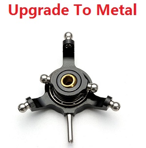 WLtoys WL V966 RC helicopter spare parts swashplate (upgrade metal) Black - Click Image to Close
