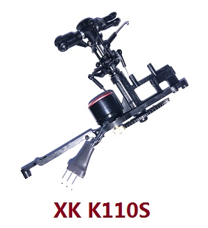 XK K110 K110S Wltoys WL RC helicopter spare parts body set with brushless motor (For K110S)