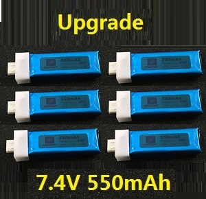 XK K120 RC helicopter spare parts battery 7.4V 550mAh 6pcs