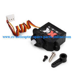 XK K120 RC helicopter spare parts SERVO with arm - Click Image to Close