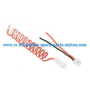 XK K120 RC helicopter spare parts tail motor wire and plug wire - Click Image to Close