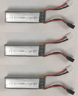 XK K130 RC helicopter spare parts 7.4V 600mAh battery 3pcs - Click Image to Close