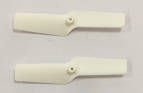 XK K130 RC helicopter spare parts tail blade (White 2pcs) - Click Image to Close