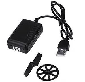 XK K130 RC helicopter spare parts original USB charger box + main gear + tail blade