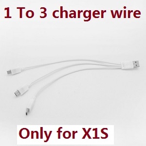 Wltoys XK X1S RC Quadcopter spare parts USB charger 1 to 3 wire (Only for X1S) - Click Image to Close