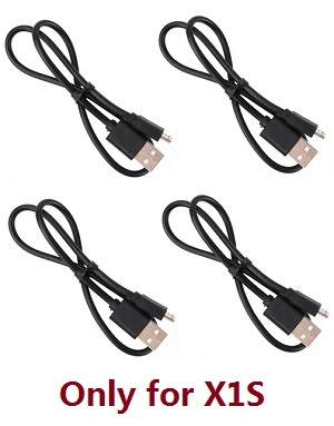 Wltoys XK X1S RC Quadcopter spare parts USB charger wire 4pcs (Only for X1S) - Click Image to Close