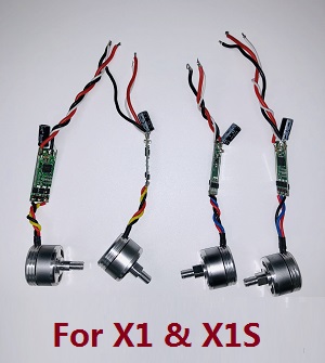 Wltoys XK X1 X1S droneRC Quadcopter spare parts brushless motors with ESC set (2*cw+2*ccw)