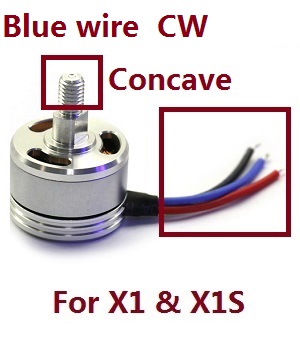 Wltoys XK X1 X1S droneRC Quadcopter spare parts brushless motor Blue wre (CW) - Click Image to Close