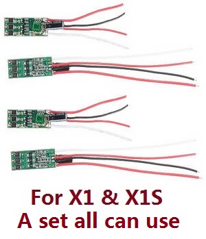 Wltoys XK X1 X1S drone RC Quadcopter spare parts ESC board 4pcs a set all can use