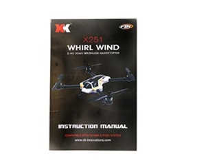 XK X251 quadcopter spare parts English manual book - Click Image to Close