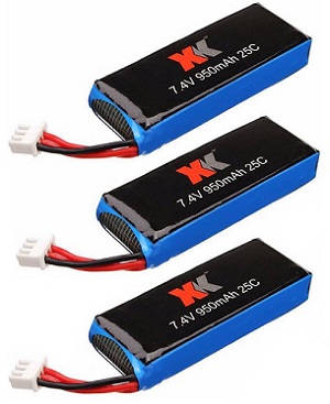 XK X251 quadcopter spare parts battery 7.4V 950mAh 3pcs