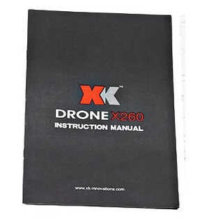 XK X260 X260-1 X260-2 quadcopter spare parts English manual book XK X260 X260-1 X260-2 quadcopter spare parts English manual book