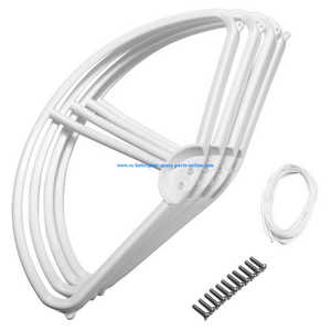 XK X350 quadcopter spare parts outer protection frame set (White) - Click Image to Close