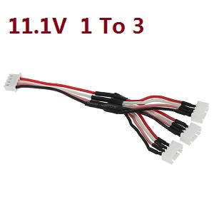 Wltoys XK X450 RC Airplanes Helicopter spare parts 11.1V 1 to 3 charger wire - Click Image to Close