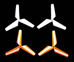 Attop toys YD-829 YD-829C RC quadcopter drone spare parts main blades (White-Orange) - Click Image to Close