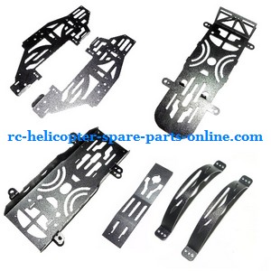 Attop toys Snow leopard YD-611 Black Fox YD-612 RC helicopter spare parts metal frame set (Black)