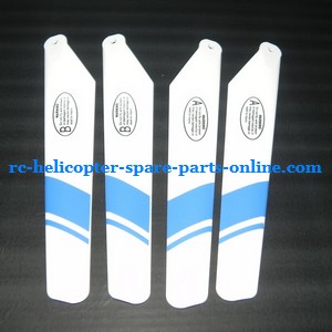 Attop toys YD-811 YD-815 RC helicopter spare parts main blades (Blue) - Click Image to Close