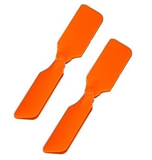 Attop toys YD-811 YD-815 RC helicopter spare parts tail blade 2pcs Orange - Click Image to Close