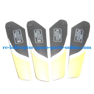 No.9808 YD-9808 helicopter spare parts main blades (Yellow) - Click Image to Close