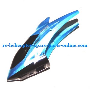 ZHENGRUN Model ZR Z008 RC helicopter spare parts head cover (Blue) - Click Image to Close