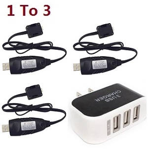 Syma X30 Z6 RC drone spare parts 1 to 3 charger adapter with 3*USB charger wire Syma X30 Z6 RC drone spare parts 1 to 3 charger adapter with 3*USB charger wire