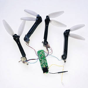 Syma X30 Z6 RC drone spare parts PCB board + side motor arms set + main blades (Assembled) Black Syma X30 Z6 RC drone spare parts PCB board + side motor arms set + main blades (Assembled) Black