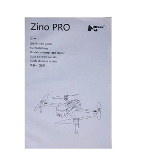 Hubsan H117S ZINO,ZINO-Y,ZINO Pro,ZINO Pro + Plus RC Drone Quadcopter spare parts English manual book (For ZINO Pro)