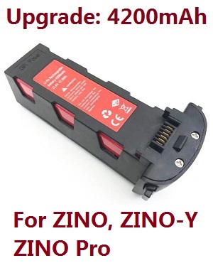 Hubsan H117S ZINO,ZINO-Y,ZINO Pro,ZINO Pro + Plus RC Drone Quadcopter spare parts upgrade battery 11.4V 4200mAh (for ZINO, ZINO-Y, ZINO Pro) - Click Image to Close