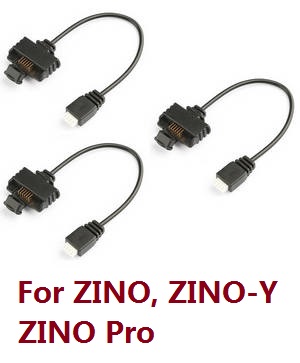Hubsan H117S ZINO,ZINO-Y,ZINO Pro,ZINO Pro + Plus RC Drone Quadcopter spare parts battery charging wire plug 3pcs (For ZINO, ZINO-Y, ZINO Pro)