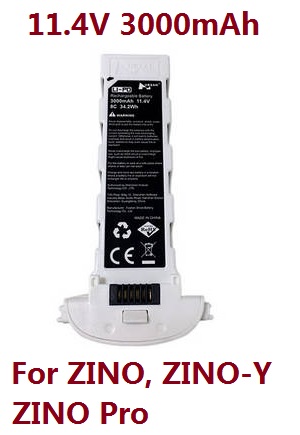 *** Deal *** Hubsan H117S ZINO,ZINO-Y,ZINO Pro,ZINO Pro + Plus RC Drone spare parts battery 11.4V 3000mAh White (for ZINO, ZINO-Y, ZINO Pro)