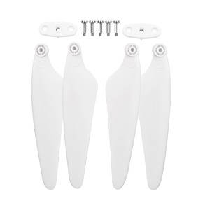 Hubsan H117S ZINO,ZINO-Y,ZINO Pro,ZINO Pro + Plus RC Drone Quadcopter spare parts main blades with screws and connect parts (White) - Click Image to Close